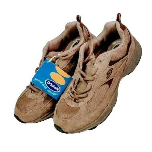 Dr. Scholl\'s Walking Shoes Mens Brown Air Pillow Gel Insoles 8E Brisk main image 7